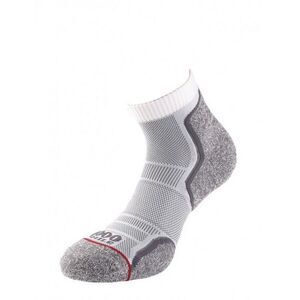 1000 Mile Mens Ankle Socks (Pack of 2) / White/Gray